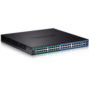 Switch TRENDnet TL2-PG484 48-Port Gigabit PoE+ Managed Layer 2 Switch with 4 shared SFP slots