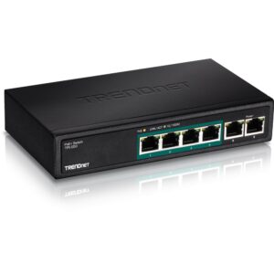 Switch TRENDnet TPE-S50 6-Port Fast Ethernet PoE+ Switch