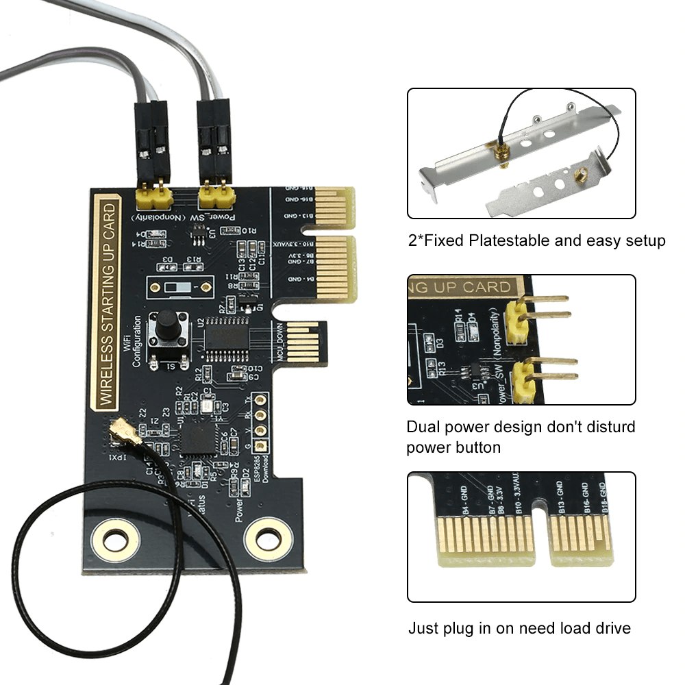 Card PCI WiFi thông minh tắt mở máy tính từ xa Sonoff EPCI